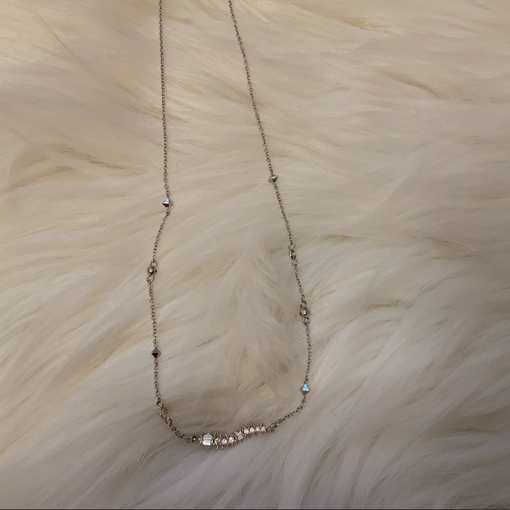 Kendra Scott Kim Silver Necklace - NWT - Picture 5 of 8